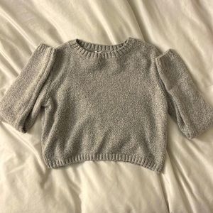 - garage grey cropped sweater